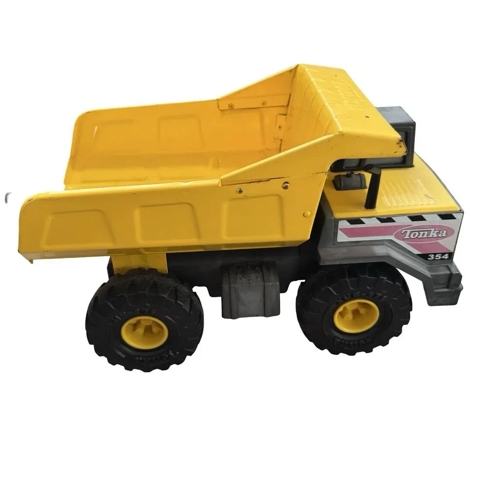 2012 Tonka 354 Large Yellow Dump Truck Metal Pressed Steel Hasbro Toy